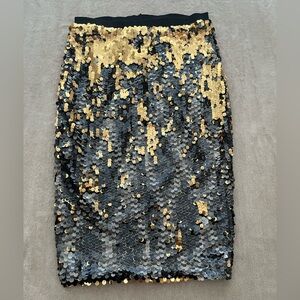 Sequin Gold and Black Skirt